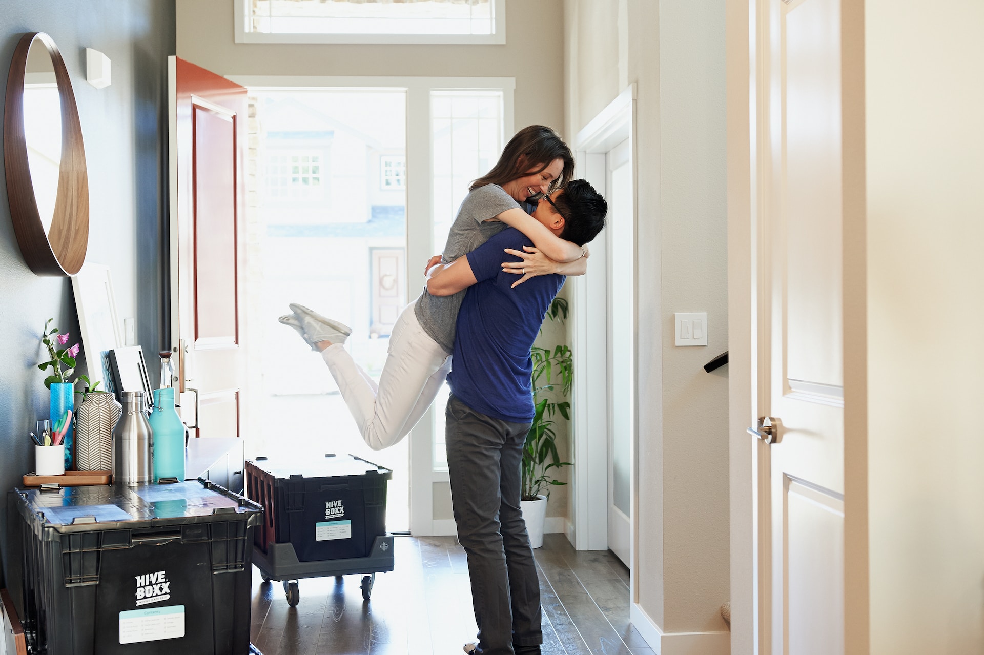 couple in new home